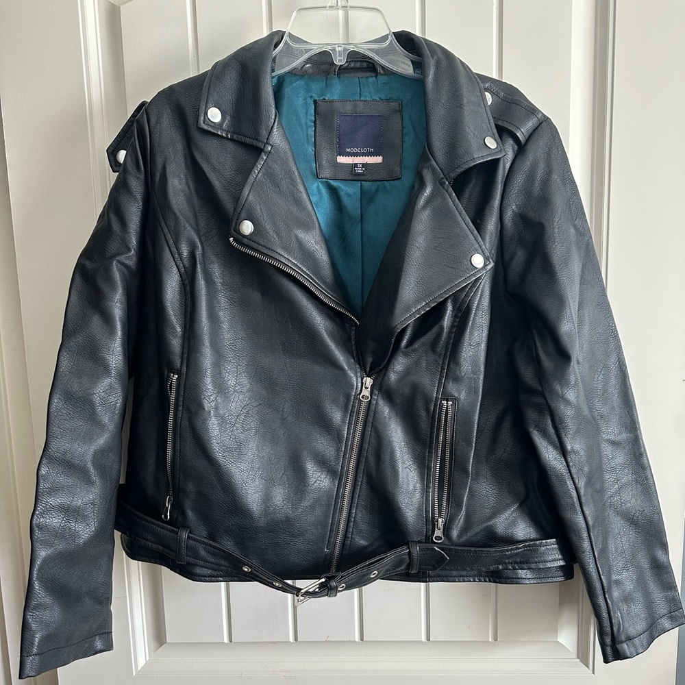 ModCloth black faux leather jacket